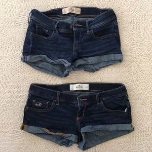 Hollister Jean denim short shorts